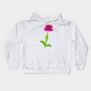 Hot pink zinnia Kids Hoodie